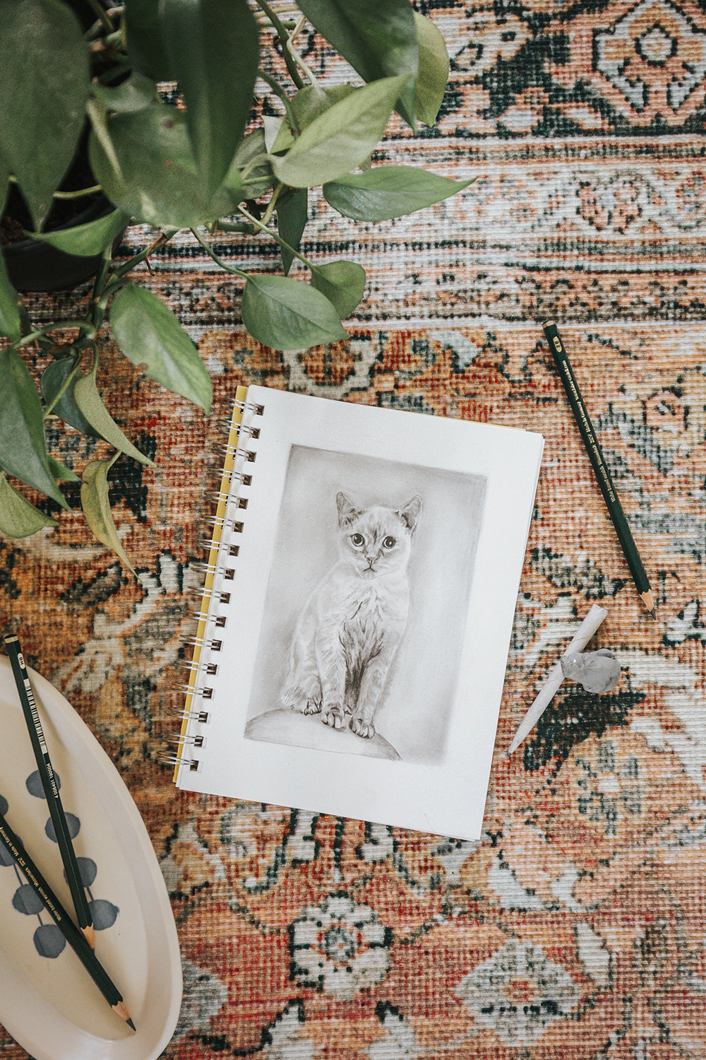 Custom Hand-Drawn Miniature Pet Portraits